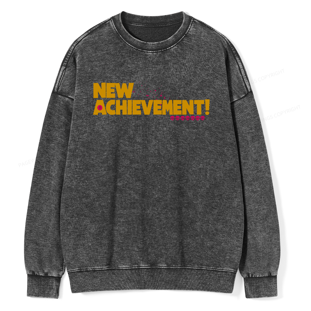 Pagewings New Achievement Unisex Washed Sweatshirt