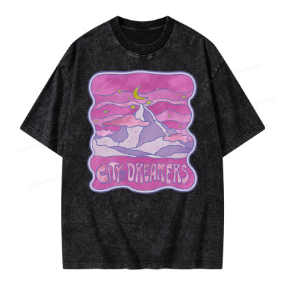 Pagewing City Of Dreamers Unisex Washed T-shirt
