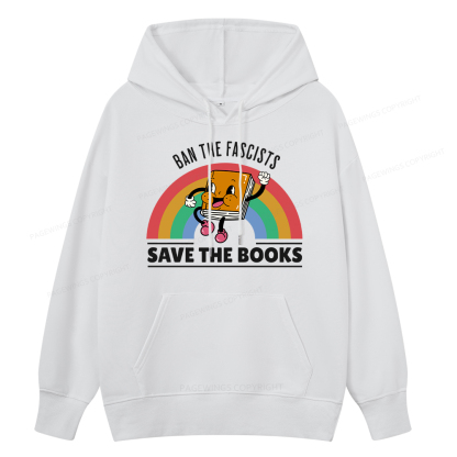 Pagewings Ban The Fascists Save The Books Unisex Classic Hoodie