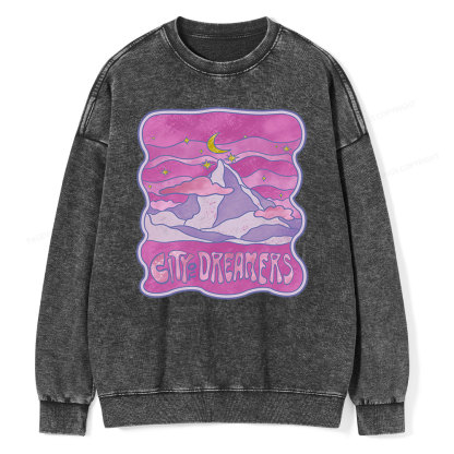 Pagewing City Of Dreamers Unisex Washed Sweatshirt
