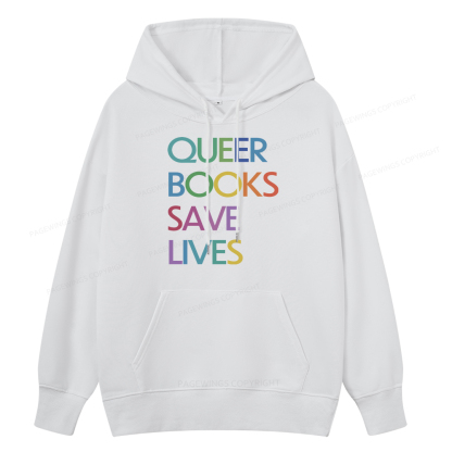 Pagewings Queer Books Save Live Unisex Classic Hoodie