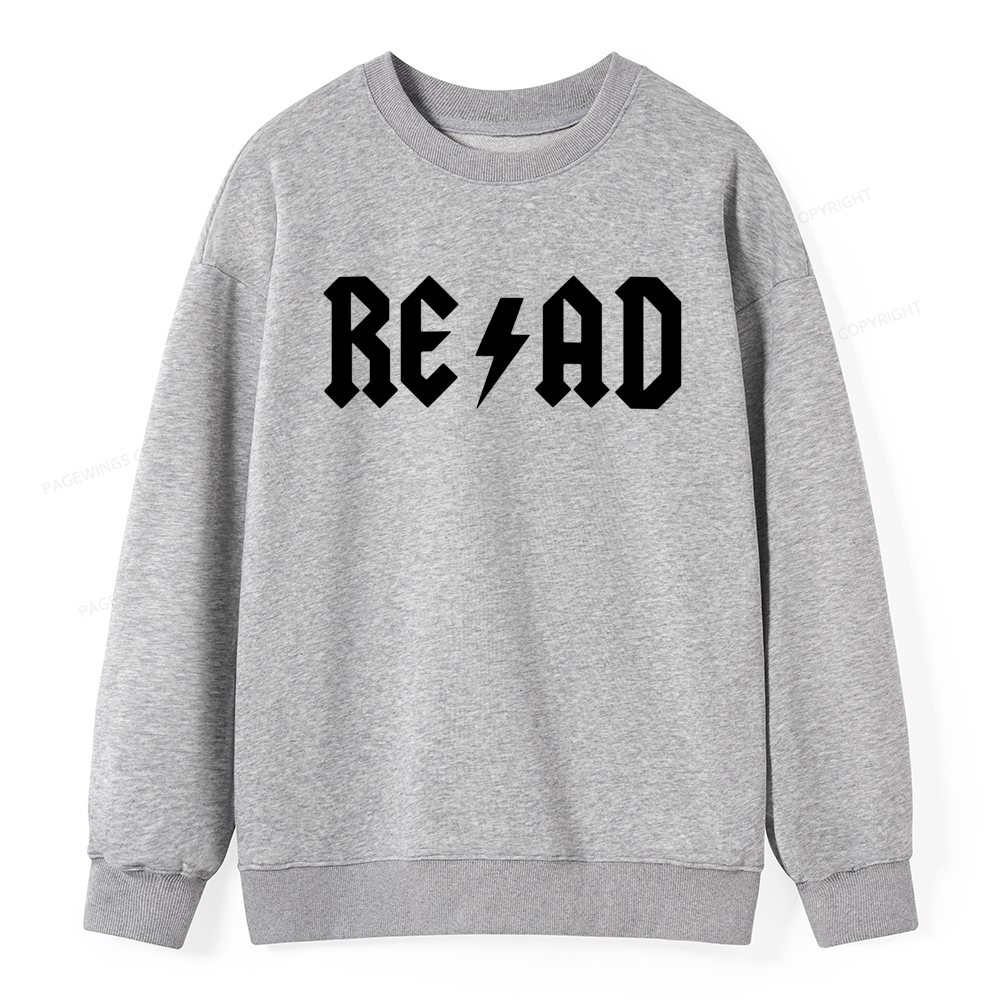 Pagewings Read Back In The Library "rock And Roll Unisex Classic Sweatshirt