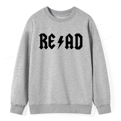 Pagewings Read Back In The Library "rock And Roll Unisex Classic Sweatshirt