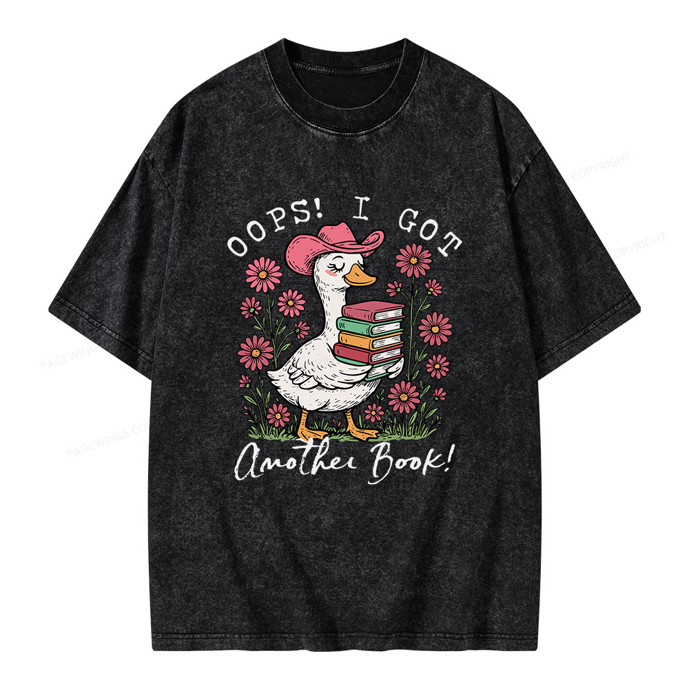 Pagewings Oops I Got Another Book Unisex Washed T-shirt