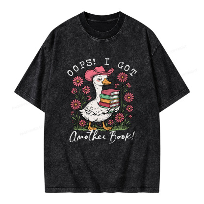 Pagewings Oops I Got Another Book Unisex Washed T-shirt
