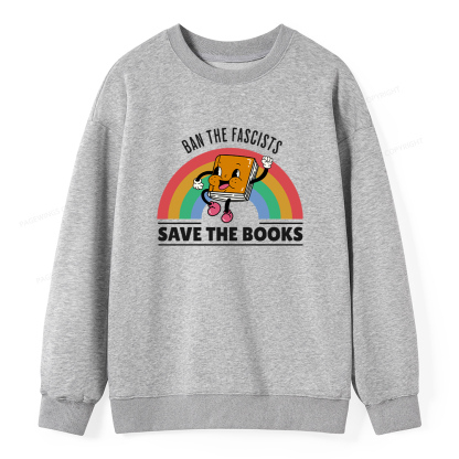 Pagewings Ban The Fascists Save The Books Unisex Classic Sweatshirt