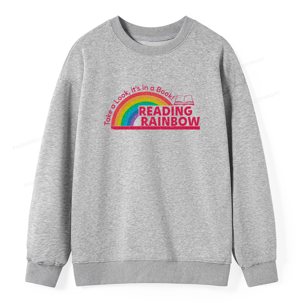 Pagewings Reading Rainbow Unisex Classic Sweatshirt