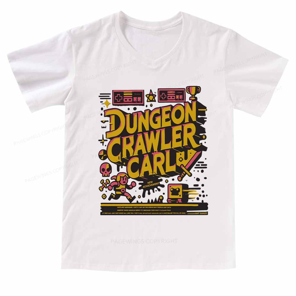 Pagewings Book New Achievement  V-neck T-shirt