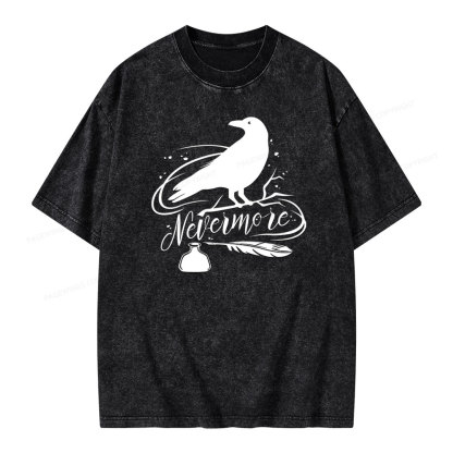 Pagewing  Edgar Allen Poe tee Unisex Washed T-shirt