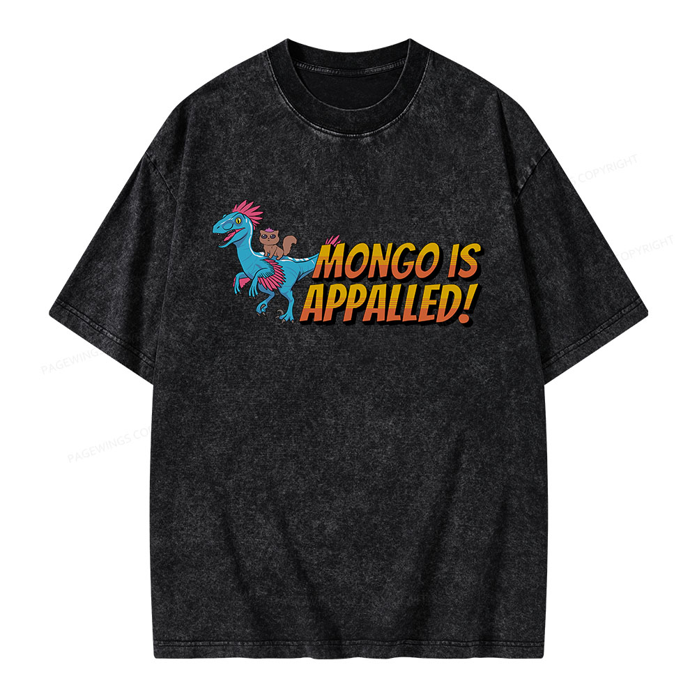Pagewings Mongo is Appalled Unisex Washed T-shirt