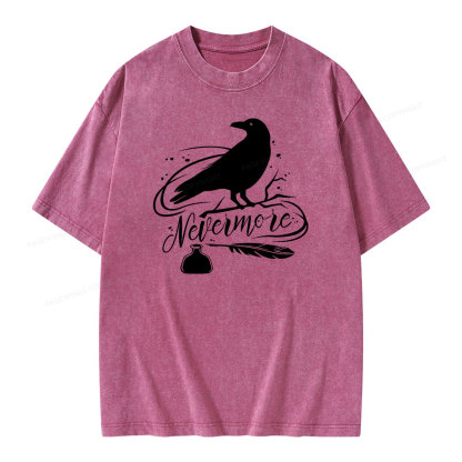 Pagewing  Edgar Allen Poe tee Unisex Washed T-shirt