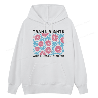 Pagewings Trans Rights Are Human Rights Unisex Classic Hoodie