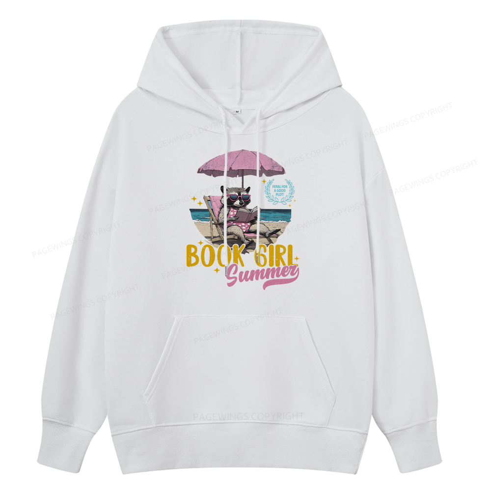 Pagewings Book Girl Summer Unisex Classic Hoodie