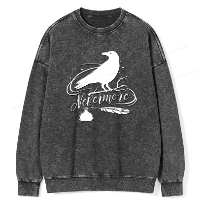 Pagewing  Edgar Allen Poe tee Unisex Washed Sweatshirt
