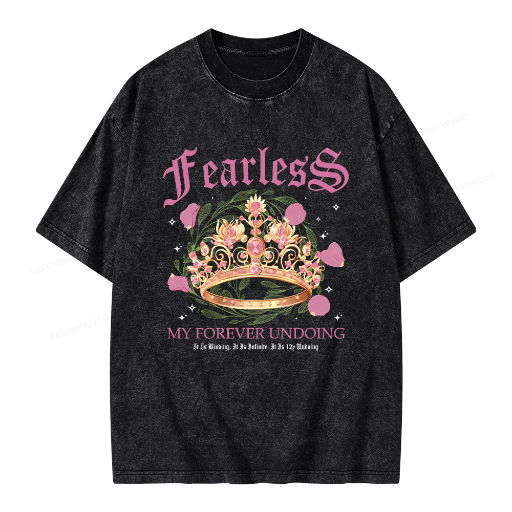 Pagewings Fearless Bookish Comfort Colors Unisex Washed T-shirt