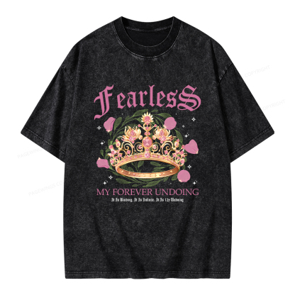 Pagewings Fearless Bookish Comfort Colors Unisex Washed T-shirt