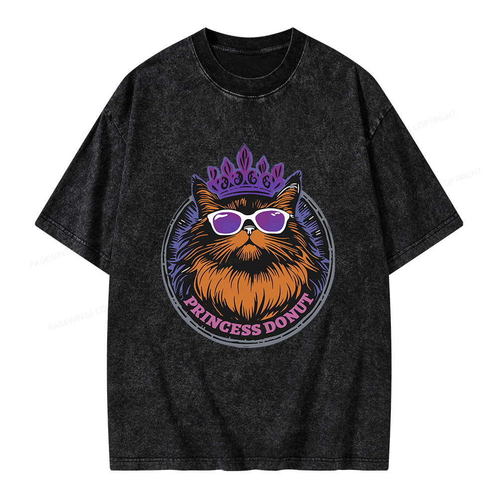 Pagewings Princess Donut Unisex Washed T-shirt
