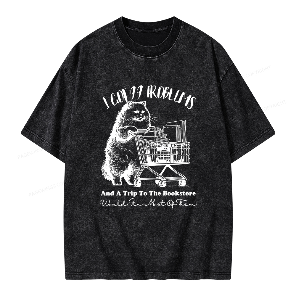 Pagewings I Got 99 Problems Unisex Washed T-shirt
