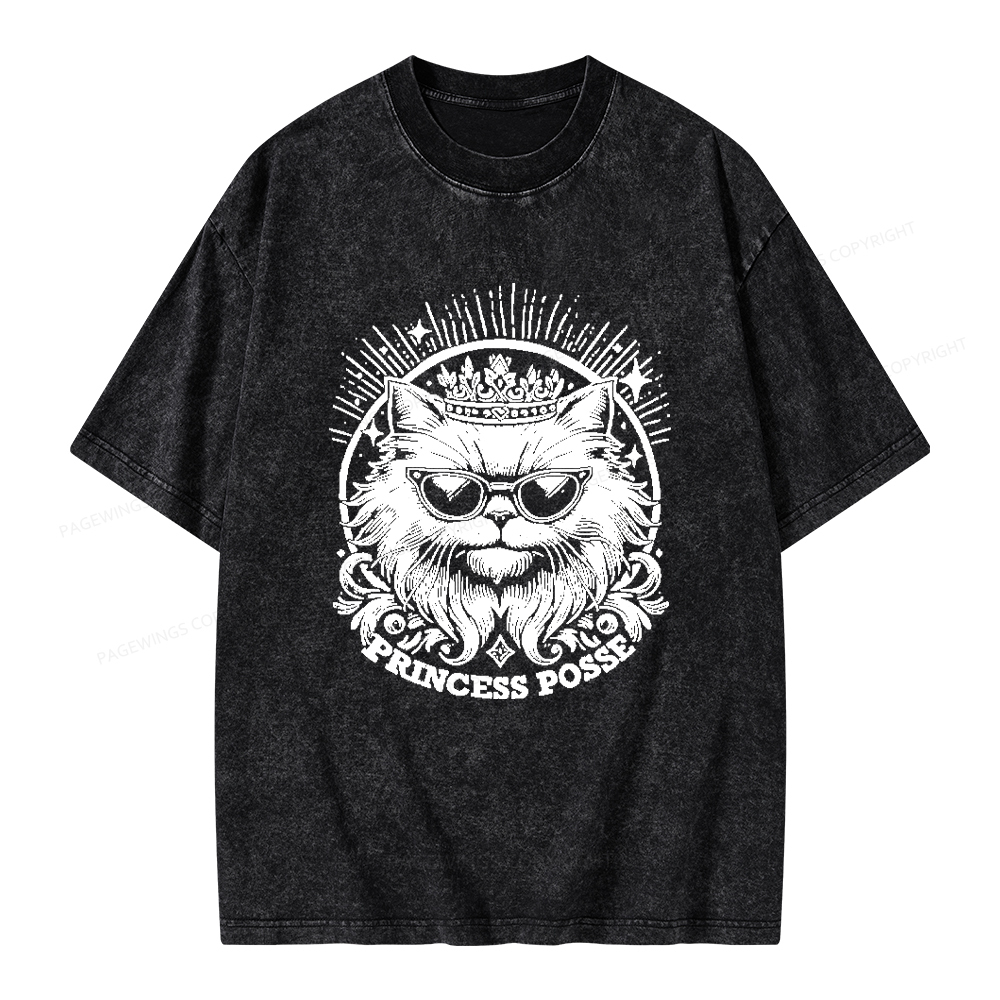 Pagewings Princess Posse Unisex Washed T-shirt