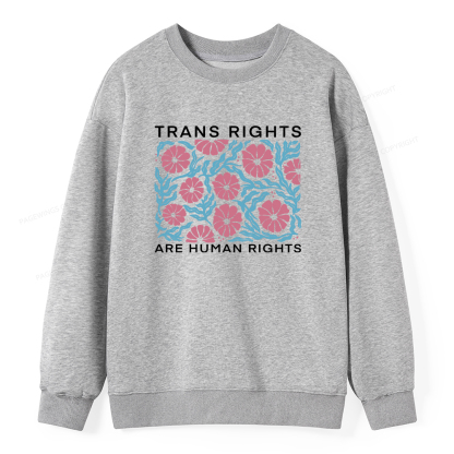 Pagewings Trans Rights Are Human Rights Unisex Classic Sweatshirt