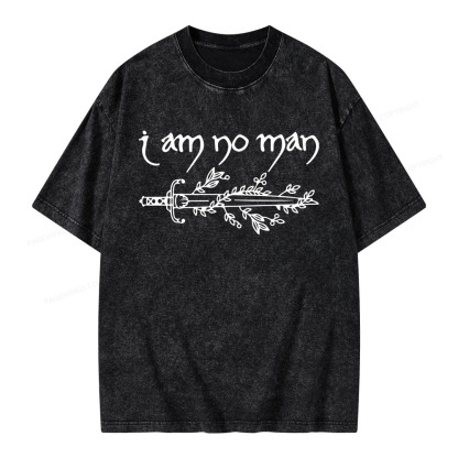Pagewings I Am No Man Unisex Washed T-shirt