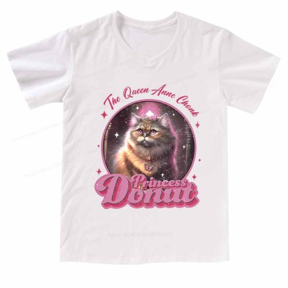 Pagewings Princess Donut V-neck T-shirt