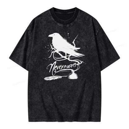 Pagewing  Nevermore Unisex Washed T-shirt