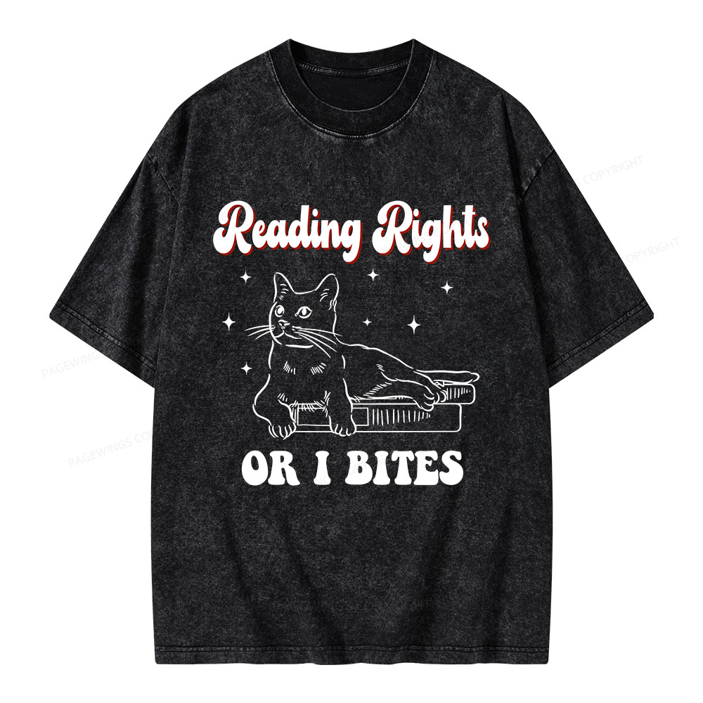 Pagewings Reading Rights Unisex Washed T-shirt