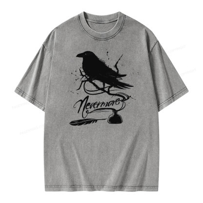 Pagewing  Nevermore Unisex Washed T-shirt