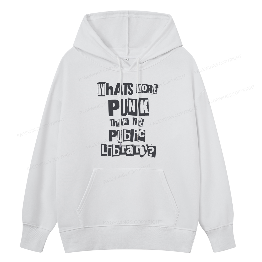Pagewings What's More Punk Than The Public Library Unisex Classic Hoodie