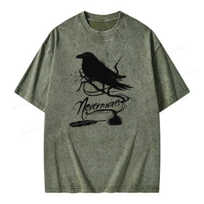 Pagewing  Nevermore Unisex Washed T-shirt