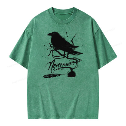 Pagewing  Nevermore Unisex Washed T-shirt