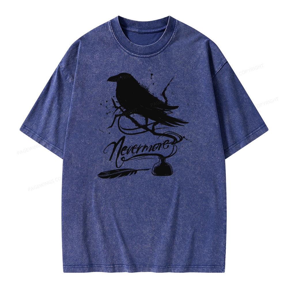 Pagewing  Nevermore Unisex Washed T-shirt
