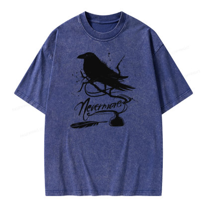 Pagewing  Nevermore Unisex Washed T-shirt