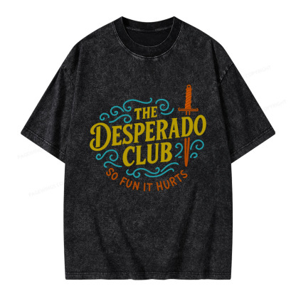 Pagewings The Desperado Club Unisex Washed T-shirt