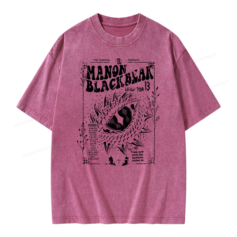 Pagewing  ACOTAR Crescent City Rhysand Unisex Washed T-shirt