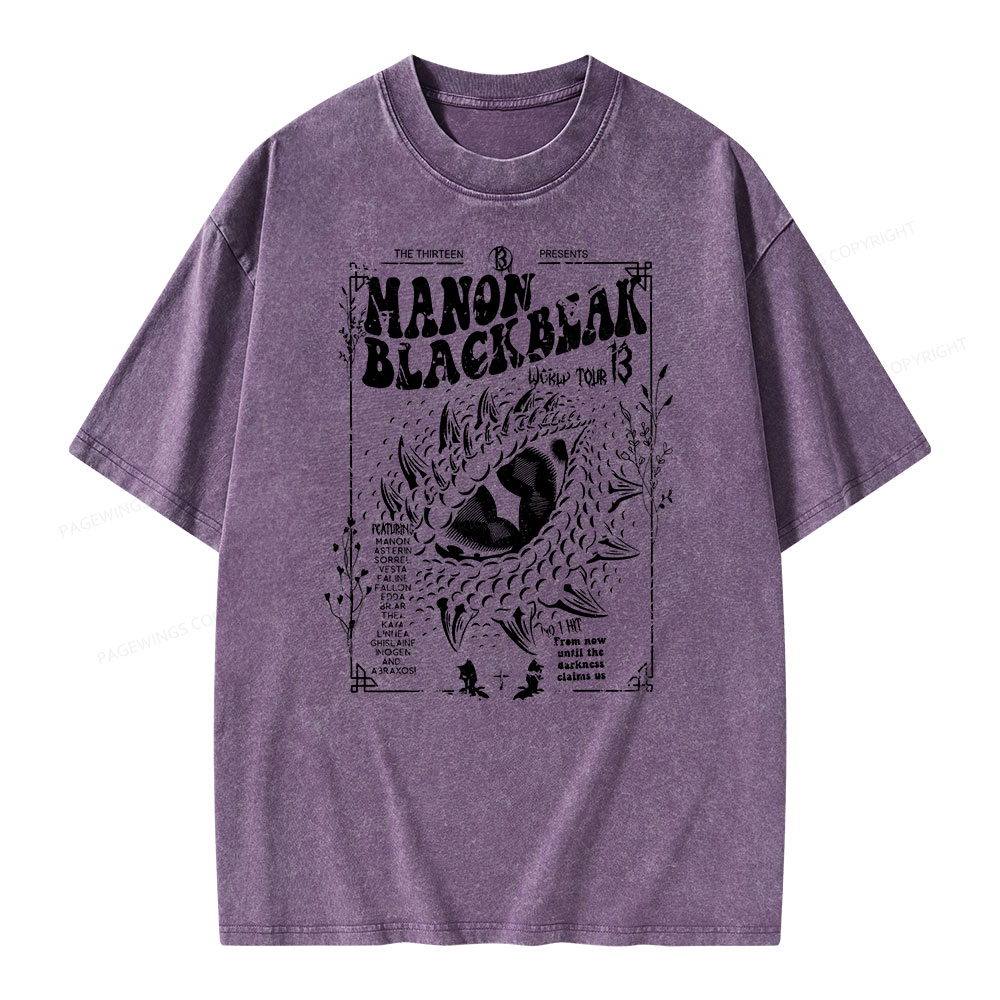 Pagewing  ACOTAR Crescent City Rhysand Unisex Washed T-shirt