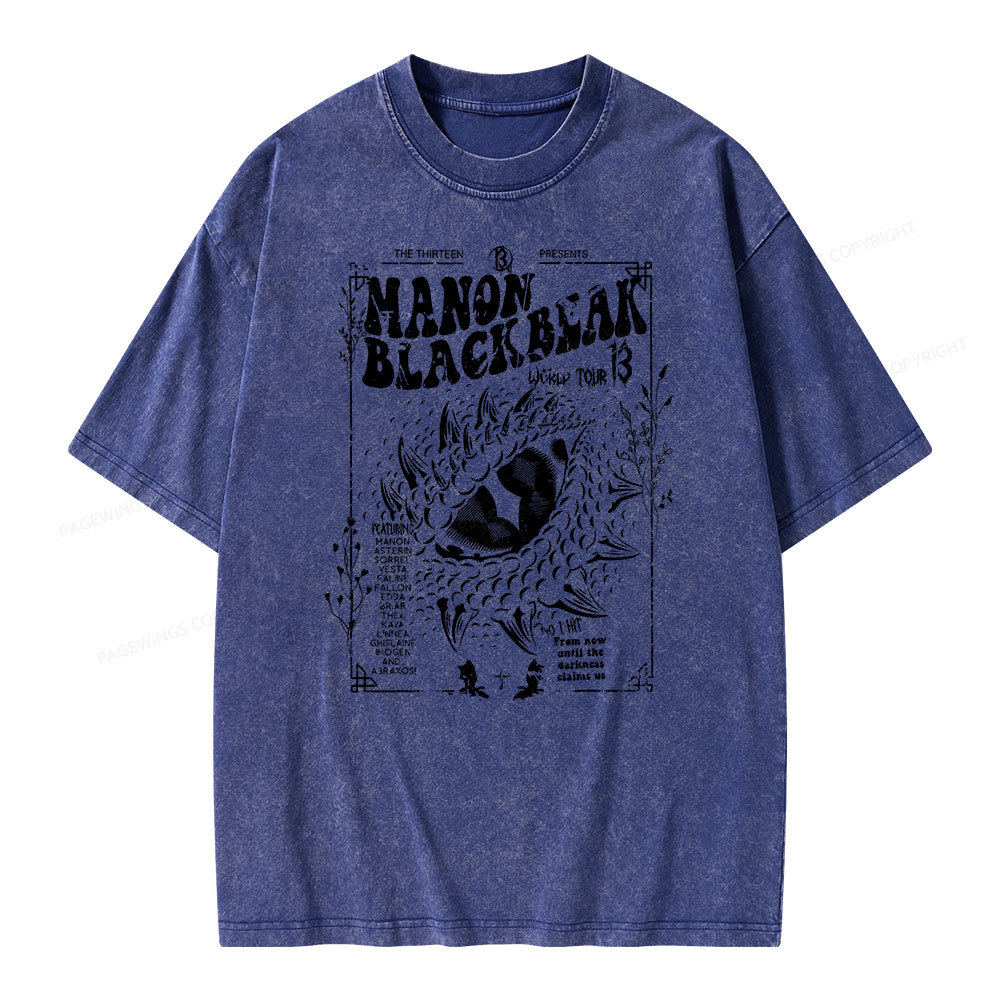 Pagewing ACOTAR Crescent City Rhysand Unisex Washed T-shirt