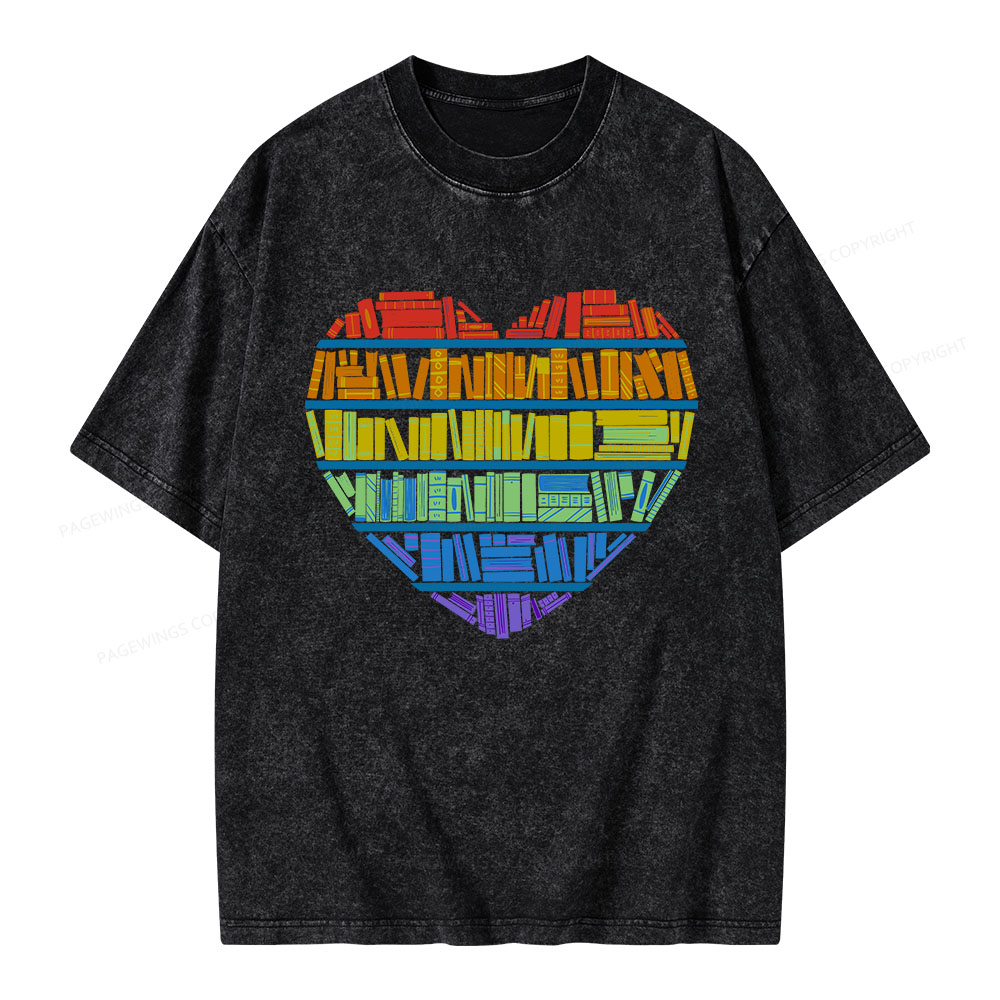 Pagewings All Love for knowledge Unisex Washed T-shirt