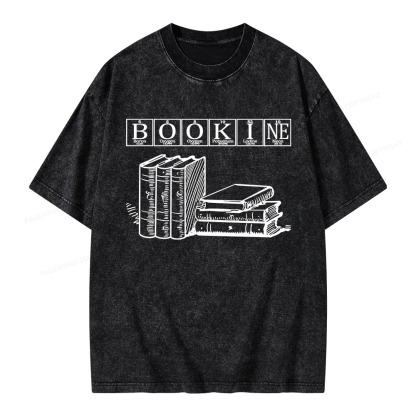 Pagewings Bookine Boron Oxygen Unisex Washed T-shirt