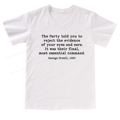 Pagewings It Was Their Final Most Essential Command V-neck T-shirt