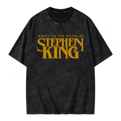 Pagewings Based On A Novel By Stephen King Unisex Washed T-shirt