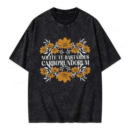 Pagewings Nolite Te Bastardes Carborundorum Unisex Washed T-shirt