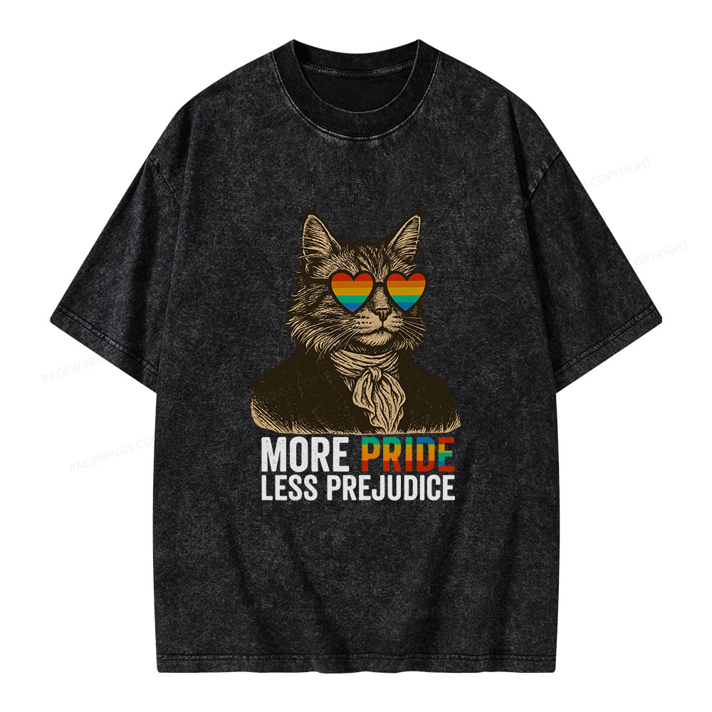 Pagewings Mr Darcy More Pride Less Prejudice Unisex Washed T-shirt