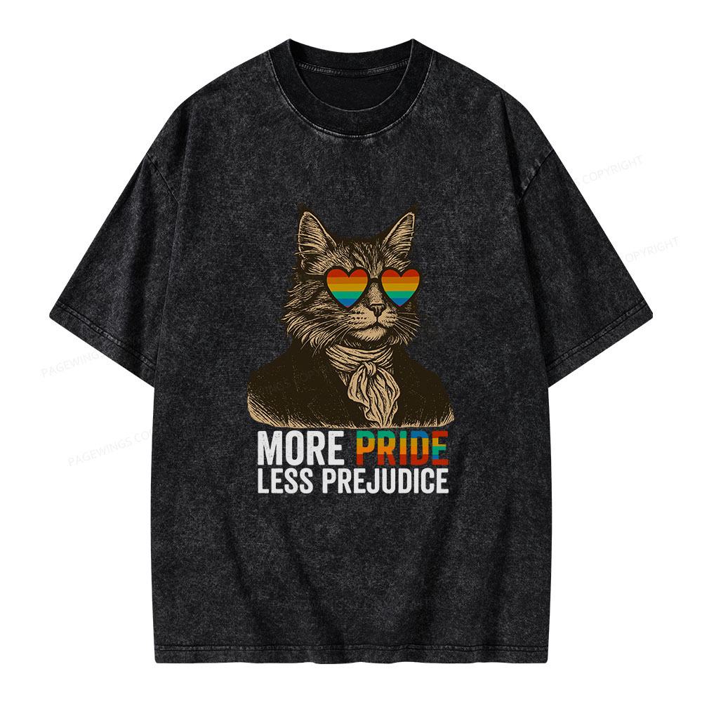Pagewings Mr Darcy More Pride Less Prejudice Unisex Washed T-shirt