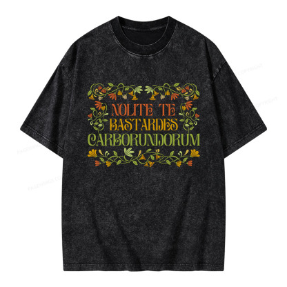 Pagewings Nolite Te Bastardes Carborundorum Woman Unisex Washed T-shirt