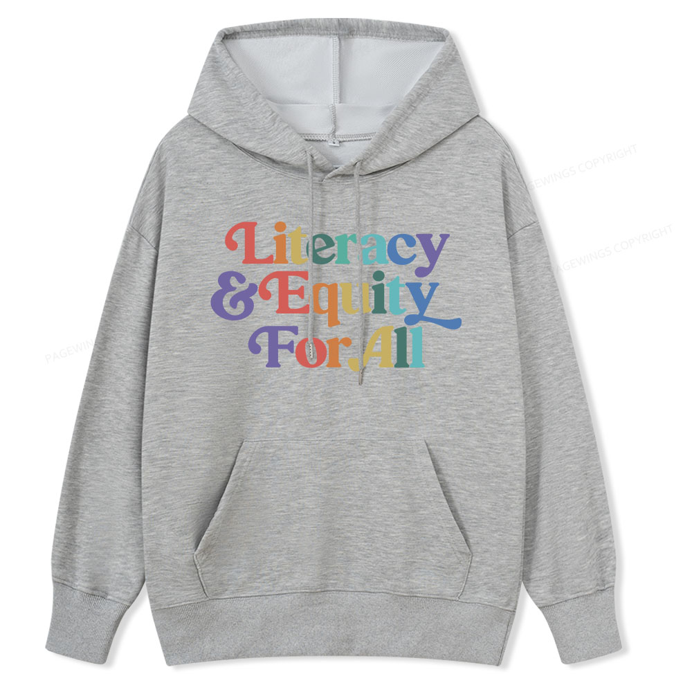 Pagewings Literacy & Equity For All Unisex Classic Hoodie