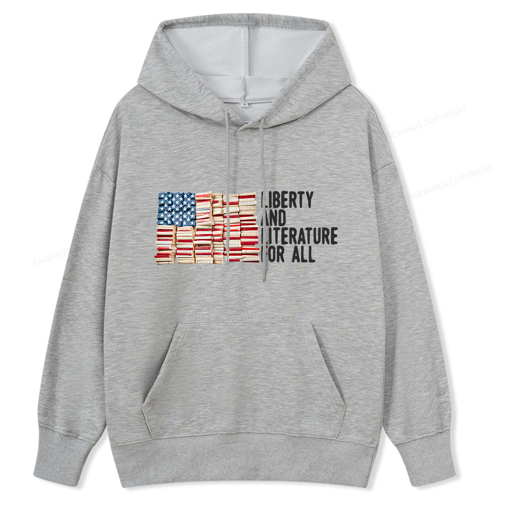 Pagewings Liberty And Literature For All Unisex Classic Hoodie
