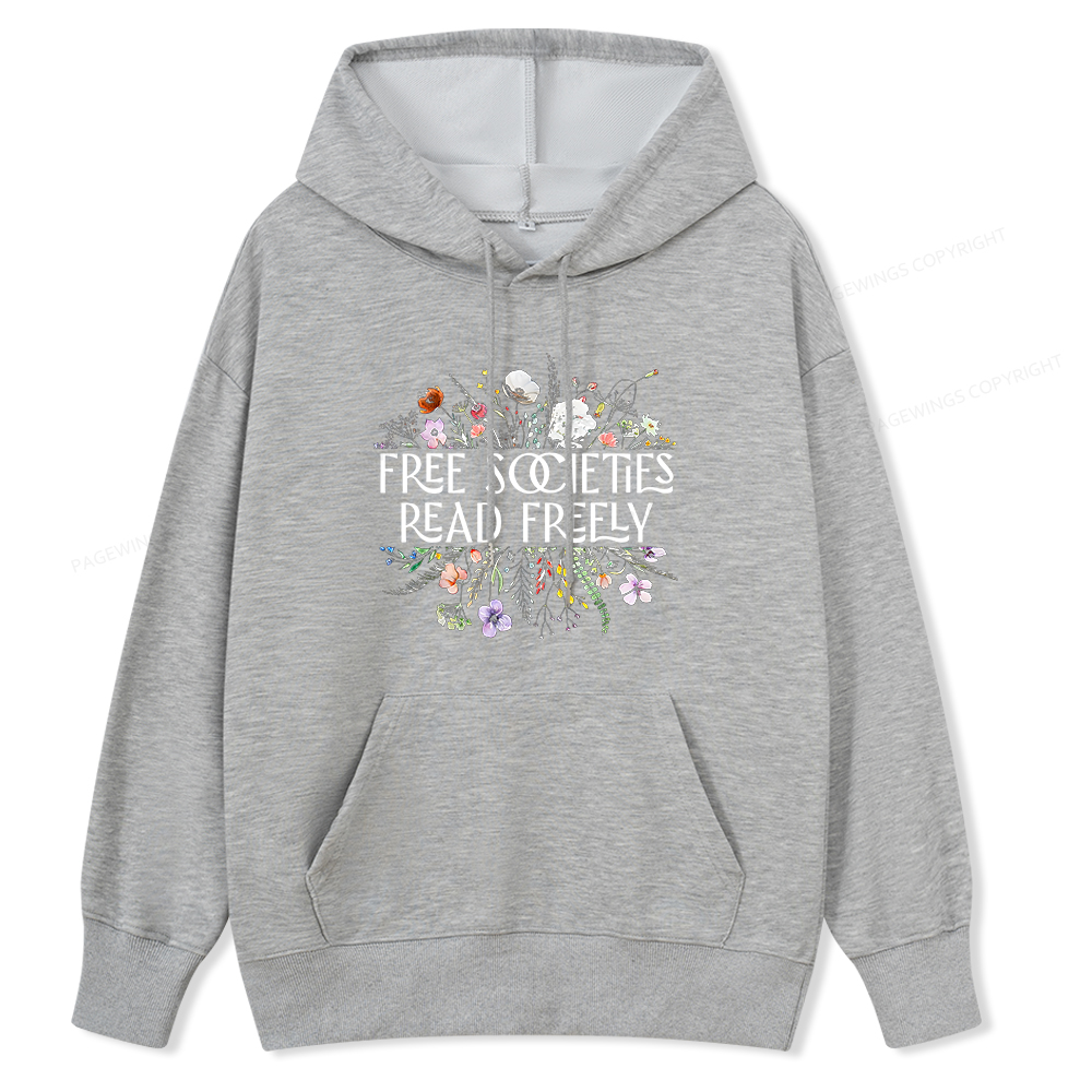 Pagewings Free Societies Read Freely Unisex Classic Hoodie