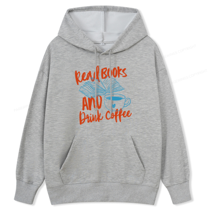 Pagewings Read Books And Drink Coffee Bookish Unisex Classic Hoodie
